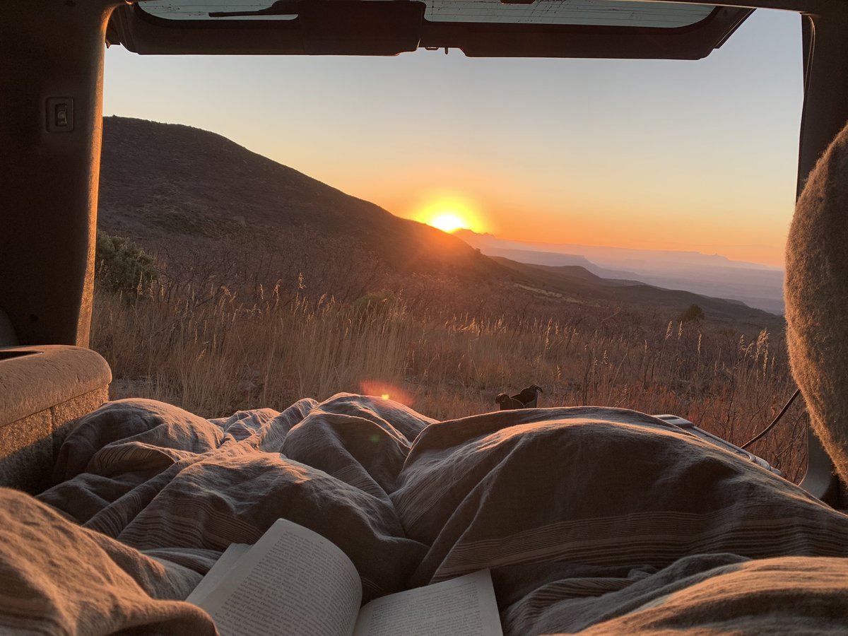 During  #CorpsMemberMondays, reporters often share photos of their workspaces.But as I’m often on the road covering rural areas, my favorite “office” is the back of my ’99 Suburban.(Not pictured: my equally scenic kitchen table, where I actually do most of my work).