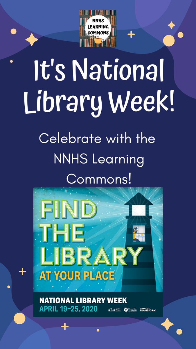 NNHSLC's tweet image. Check out how we’re inviting staff &amp;amp; students to celebrate #NationalLibraryWeek with daily social media challenges!💡we miss our kids &amp;amp; colleagues so much &amp;amp; hope you’ll participate 🥳#NationalLibraryWeek2020 #LibrariesTransform