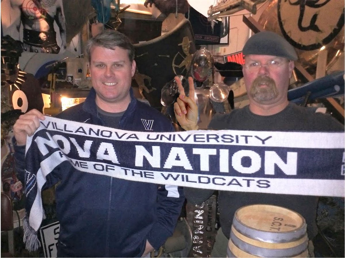 EddieDoc's tweet photo. V's Up. #NovaEngineer Villanova University degree holders, Dispatches From Elsewhere's EJ Dougherty and the Mythbusters' Jamie Hyneman. https://t.co/yvWtObjhjR