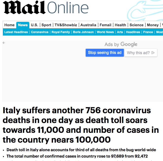 Keep staring at this graph from today's briefing, struck by how closely UK numbers (massaged down as they are) track Italy's, last month.How have so many deaths become normalised?Do you REMEMBER how the Boris-press was reporting the exact same situation in Italy last month?