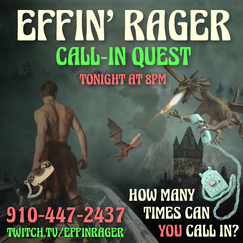 EffinRager's tweet photo. TUNE IN TONIGHT
8PM CST
https://t.co/Fsh8ZVbfHS https://t.co/lo7ILeOsCk