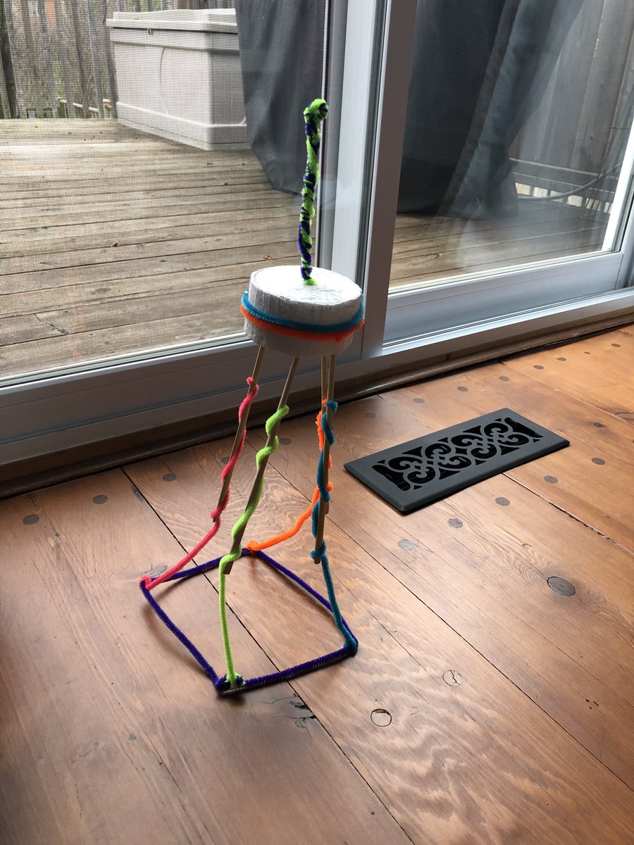 Some of our students took the #mycntower challenge as part of the unit on Structures&Forces. Way to go with your creativity! 👍