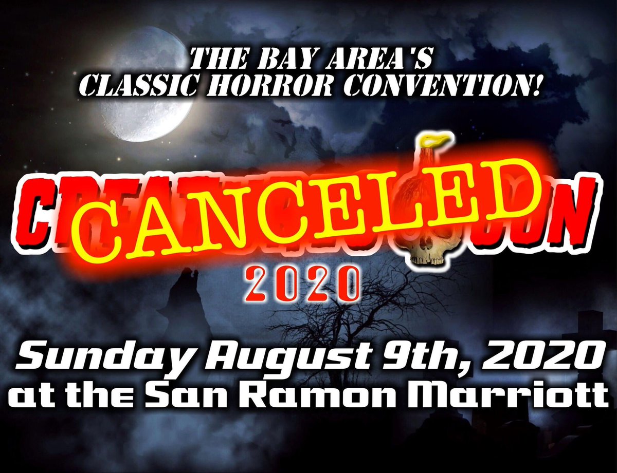 We’re sad to say Creatures-Con 2020 has been canceled due to concerns over the pandemic.   Creatures-Con will RETURN Sunday August 8th 2021 to the Crowne Plaza, Concord!  More info coming soon!  #horrorconventions #horrorconvention #horrorcon #popculturecon #horror #popculture