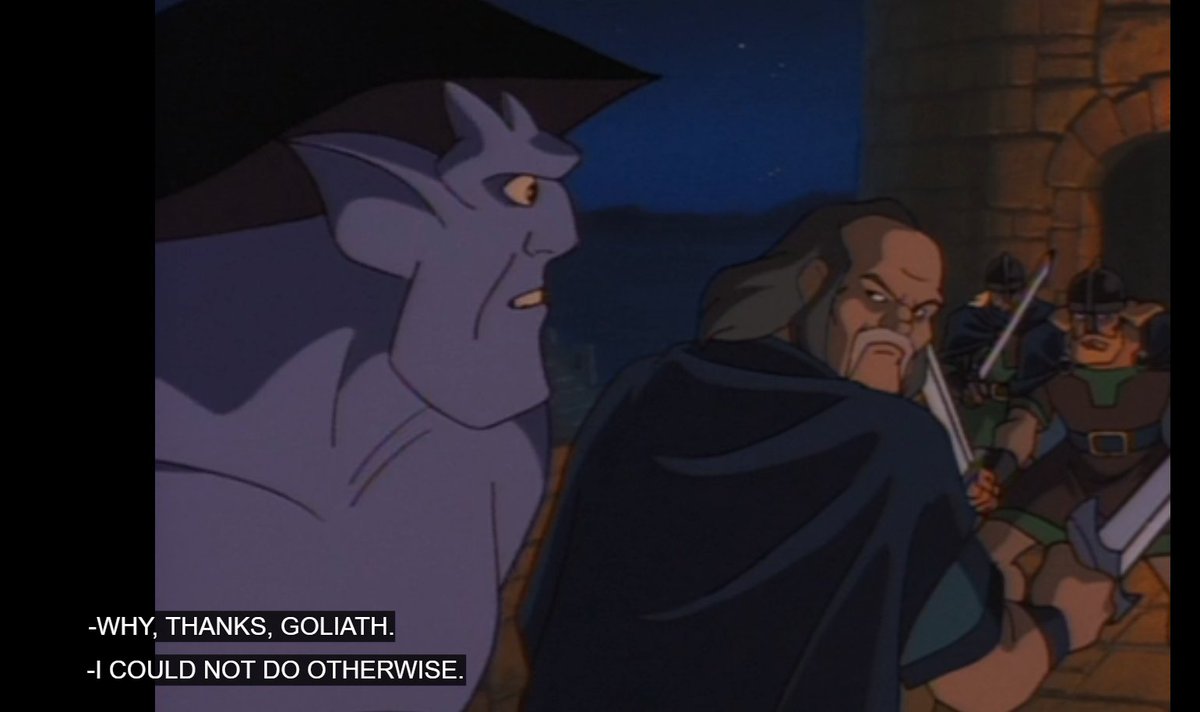 Disney's Gargoyles name is Goliath.