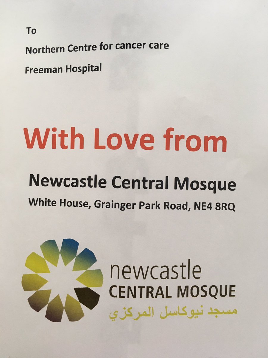 MammyKennelly's tweet photo. I just wanted to say a great big thank you to @NCMosque for providing a very generous lunch for the radiographers in radiotherapy @NcccOncology today, it was delicious! A very kind gesture! Thank you also to the cheerful delivery team @Resnea! https://t.co/FhgONsWVzo