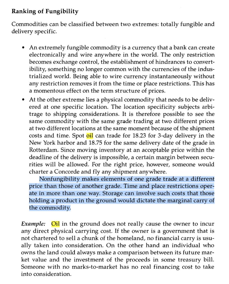 3) This is from Dynamic Hedging (1997), with a discussion of fungibility and first deliverable contract.