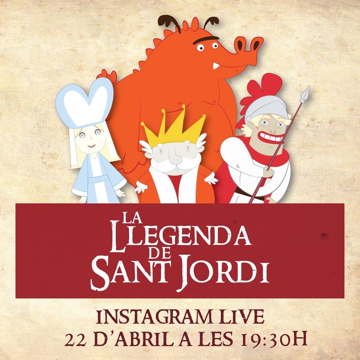 🌹🐲 LA LLEGENDA DE SANT JORDI EN DIRECTE 🐲🌹
Tenim moltes ganes d’explicar-vos i cantar amb vosaltres La Llegenda de Sant Jordi, aquesta cançó que ens i us agrada tant! 😋