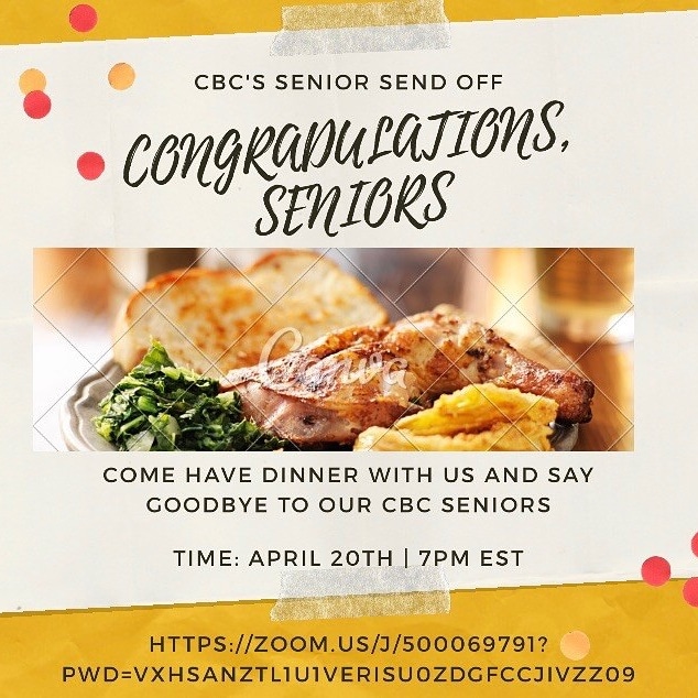 CBC_UTK's tweet photo. Join us tonight as on Zoom as we celebrate our seniors! https://t.co/RjnZUfr8Tn