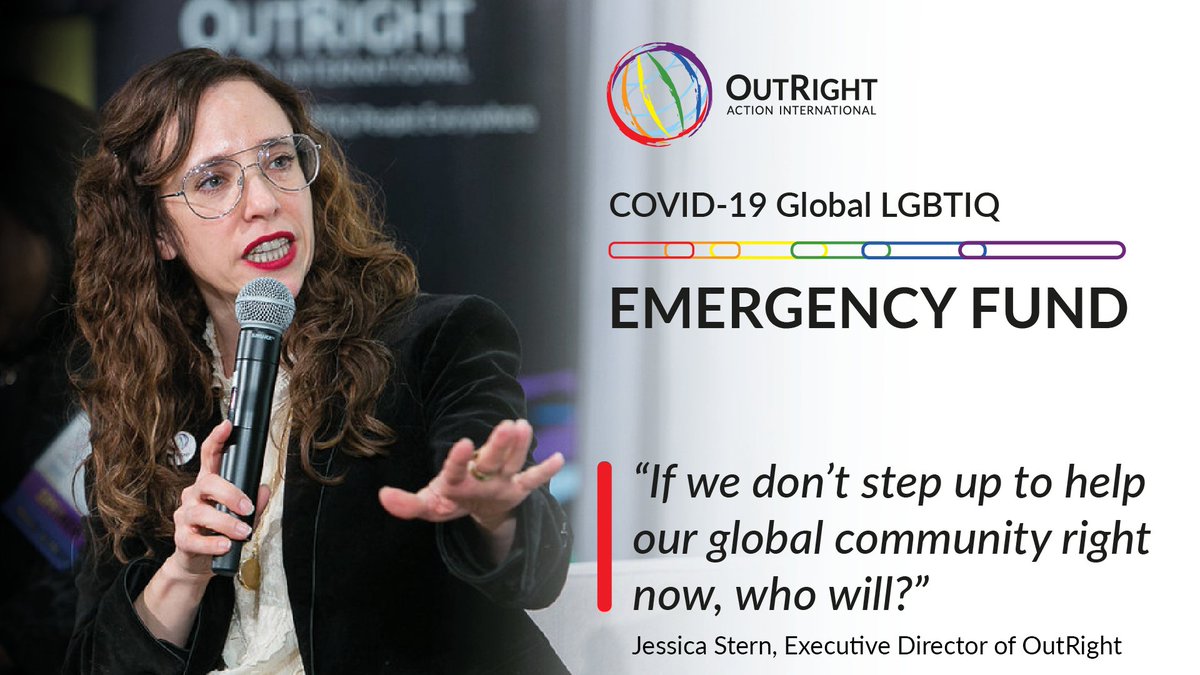 It's  #LesbianVisibilityDay. Share with us someone you'd like us to recognize and RT. We'll start.Meet Jessica Stern, OutRight's executive director. https://outrightinternational.org/covid-emergency-fund