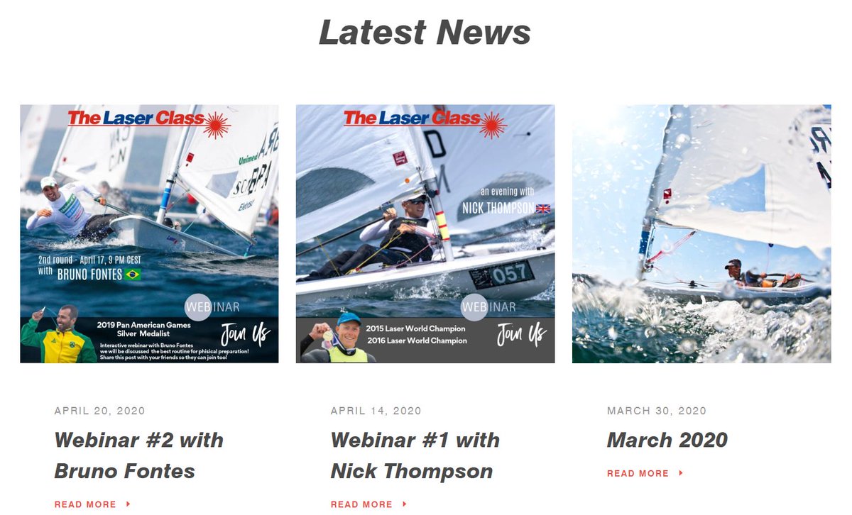 TheLaserClass's tweet image. Want to stay up to date on all things The Laser Class? Go to our website and click on &quot;Latest News&quot; in the menu bar or scroll down on the homepage to read the most recent posts ⛵️ (Info &amp;amp; link to watch the recorded webinar with Bruno Fontes was published today) 👀 #TheLaserClass