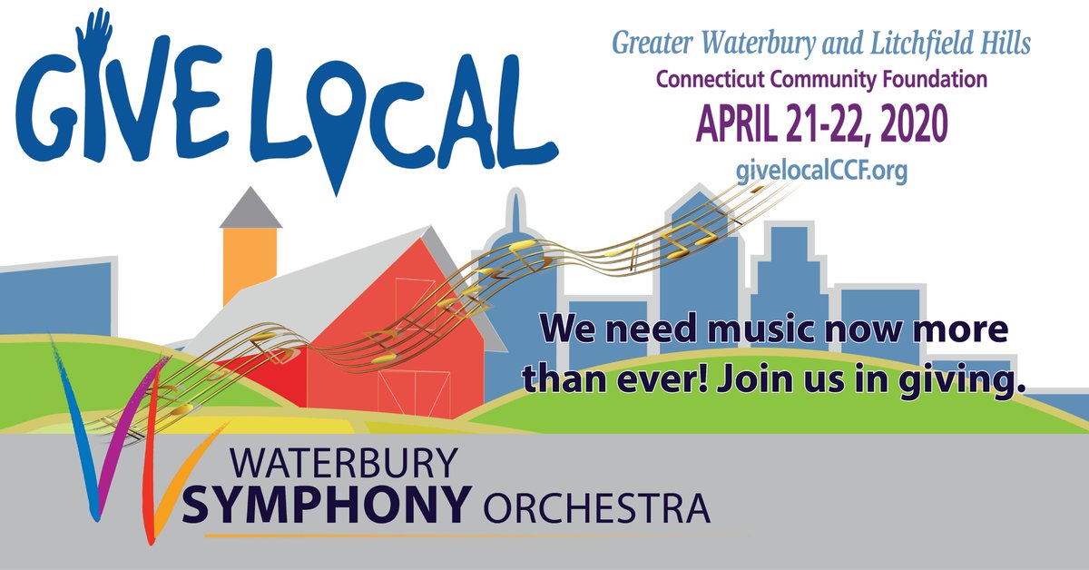 WaterburySymph's tweet photo. Music is important, now more than ever. It connects us as a community, inspires us &amp; engages us. Consider joining the WSO tomorrow &amp; Wed. for 2020 Give Local. Your support ensures we can continue to bring children &amp; adults together through the shared experience of music. https://t.co/zmeFXKmgeV