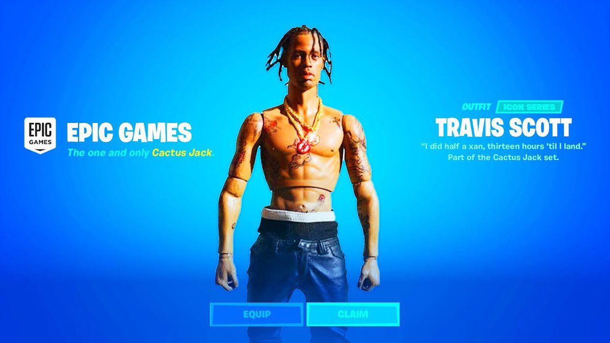 Nootbar Stan 1 0 Giveaway Follow And Retweet To Be Entered Giving Out 3 Codes At Random For The New Travis Scott Fortnite Skin Good Luck Homies T Co Rjf2zmfnrq