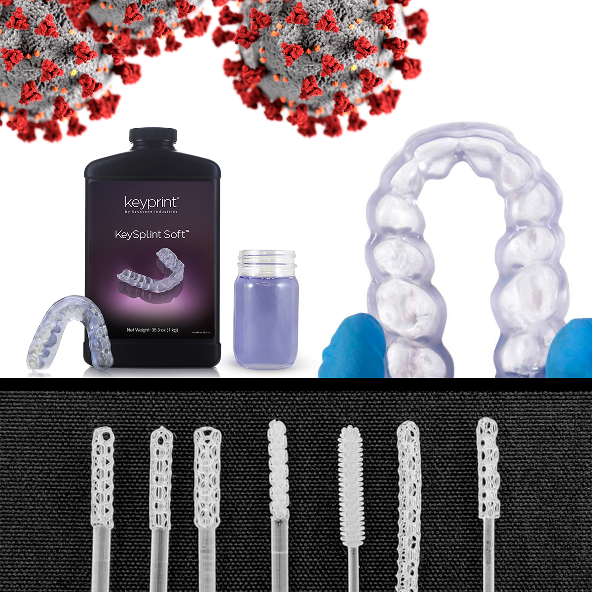 rayadental's tweet photo. #Resina3D para muestras de coronavirus, Clase IIa, la #Keyprint #SplintSoft de @KeystoneInd parece ser la más confortable por sus propiedades únicas. Nos ayudas a difundir? Noticia: https://t.co/PEZyONFKHx
#Hisopo #Covid19 #CoronaVirus #HackThePandemium #ProtesisDental https://t.co/rvgFV9fpFc