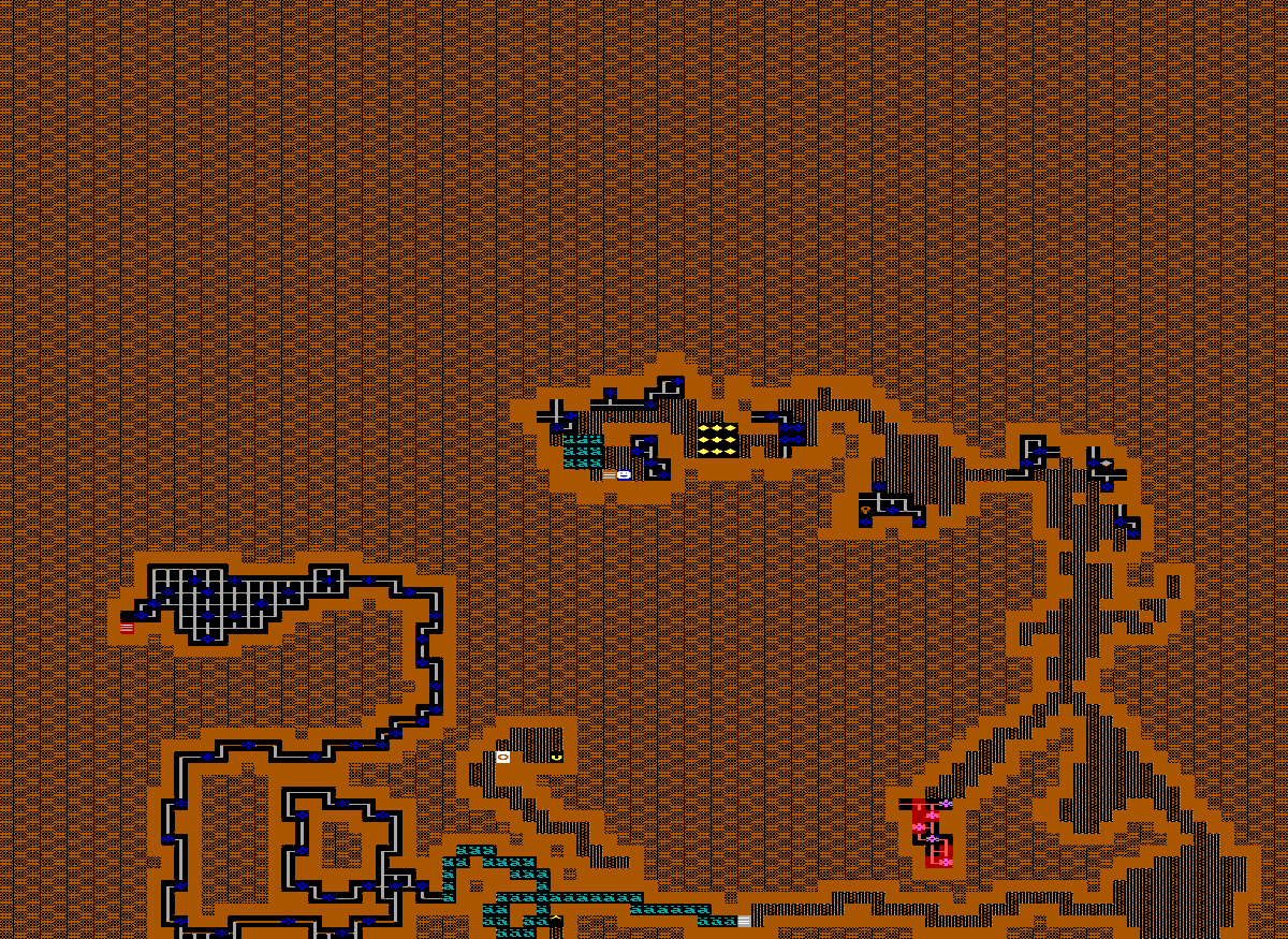 One of the more well known Super ZZT worlds is "Funland", and a small collection of the author's other SZZT worlds was uncovered. This waterfall board is a very clever way to pull off a crude sidescroller style of play!