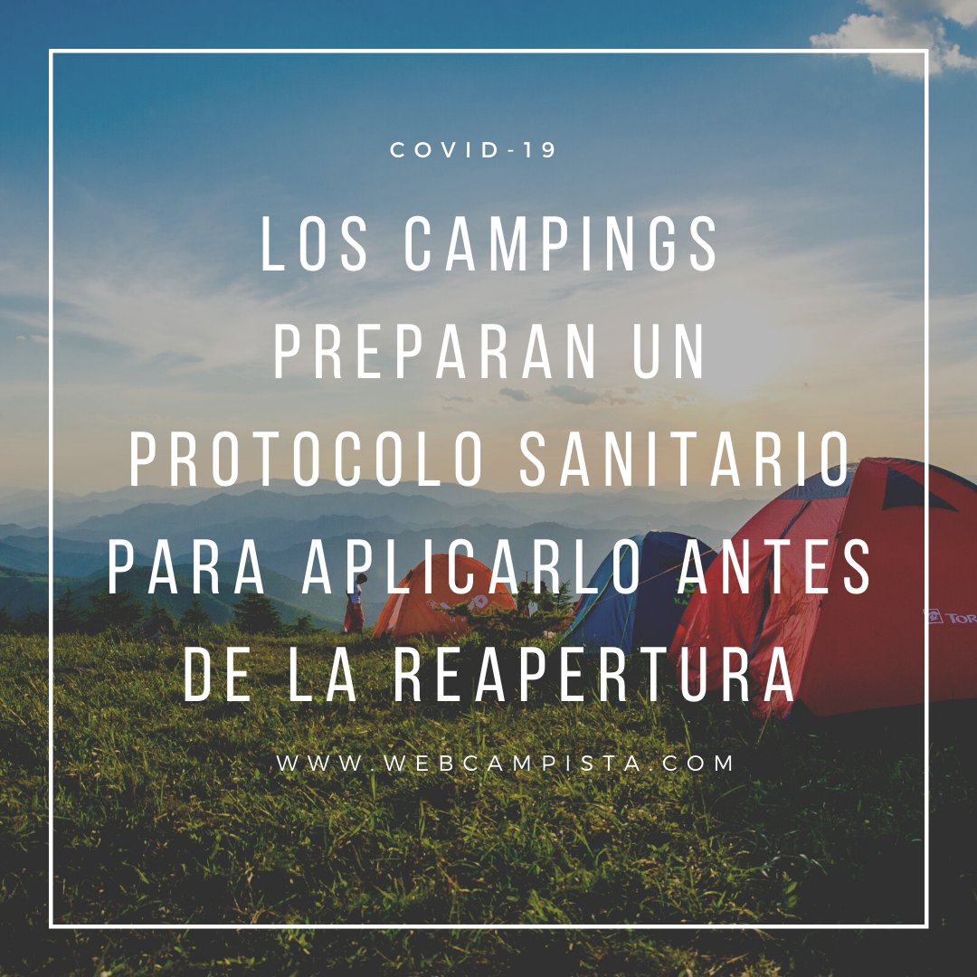 Los campings preparan un protocolo sanitario para aplicarlo antes de la reapertura.
Así lo ha anunciado la Federación Española de Empresarios de Camping (FEEC).

¡Muchos ánimos de parte de Webcampista!👏

webcampista.com/foro/threads/l…