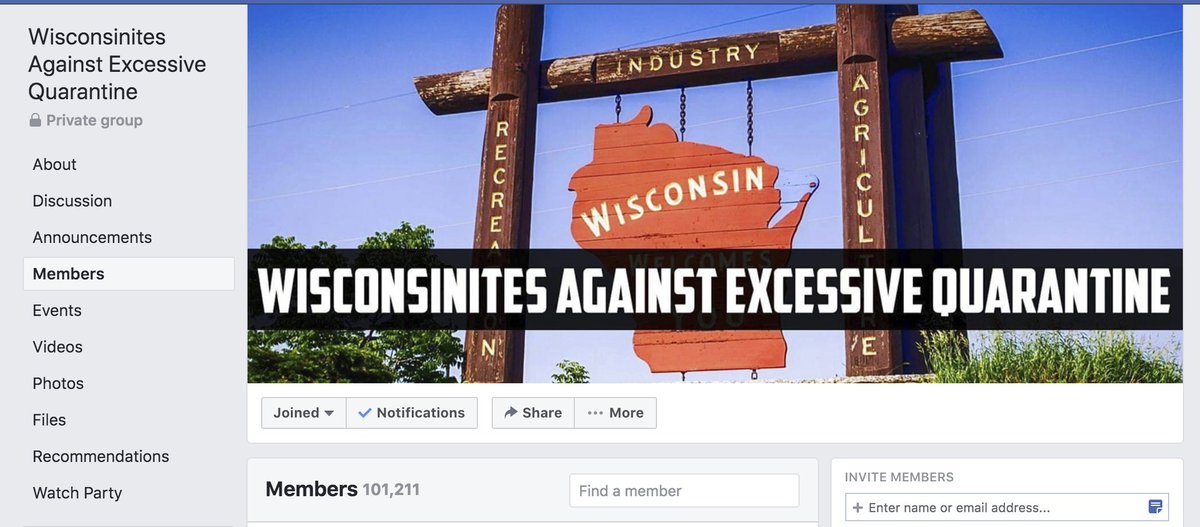 Christoper Dorr is at the Harrisburg rally and Aaron Dorr shared Christoper Dorr's livestream into the Wisconsinites Against Excessive Quarantine group (101,211 members currently). It's probably shared in the other groups as well but they kicked me out and blocked me.