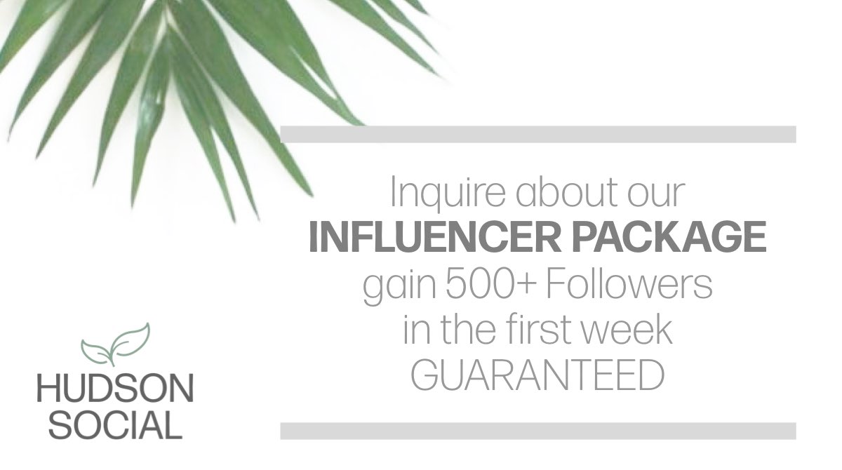 Do you need help managing your Instagram account? Our personal Influencer Package will grow your account following within the first week GUARANTEED. We do this the organic way, and we care about the overall health of your account. Gain 500+ real followers within the first week!