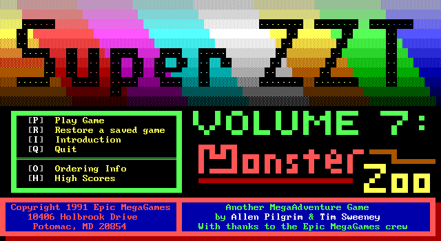 All of these come along with proper preservations of Super ZZT itself! The original version available on the Museum was the 1997 re-release which provided the registered worlds for free. We also have a v2.0 shareware release now