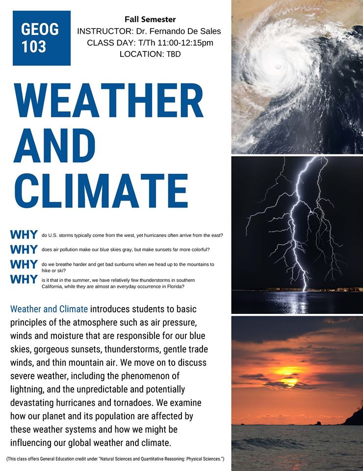 SDSU Geography on Twitter "Please check out these two fall courses at
