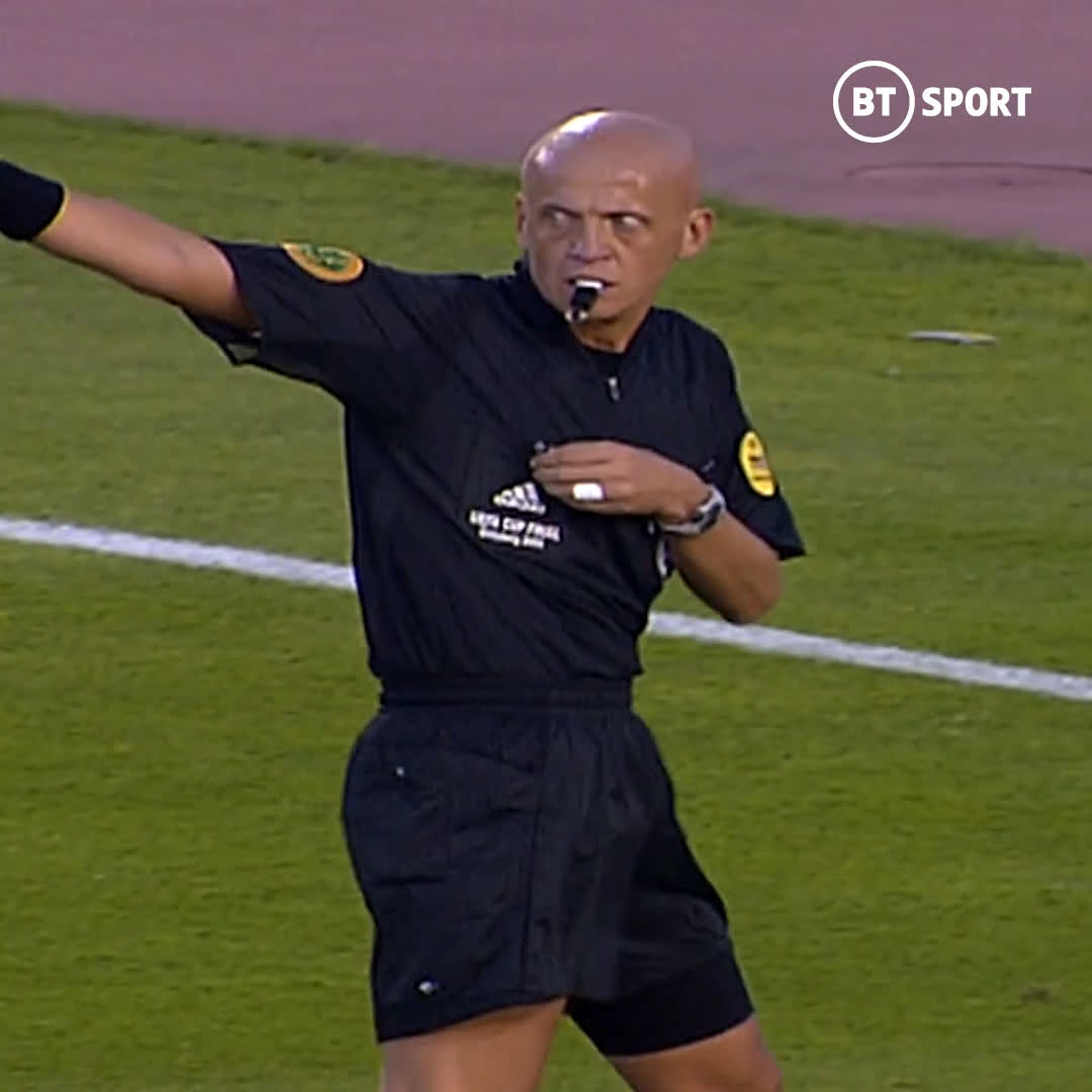 Happy 61st birthday to legendary referee Pierluigi Collina Never scared to remind a player who was in charge 