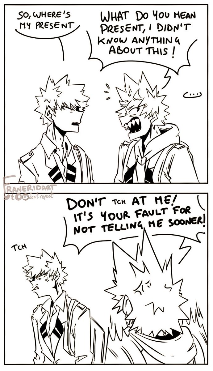 You know, Bakugou, you could have just asked 