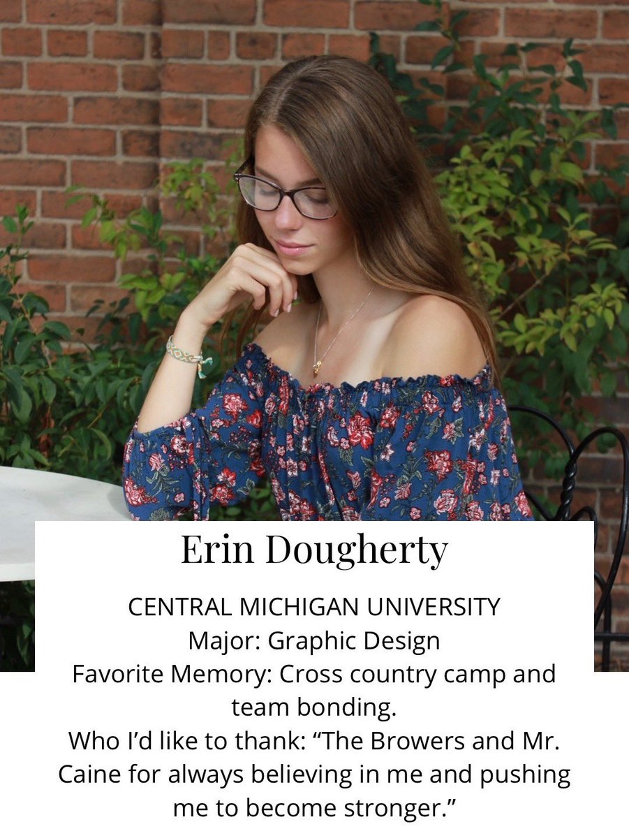 Splitter Nation Class of 2020 - Senior Athlete Recognition, Erin Dougherty #OneNation #SplitterStrong #ThankYouSeniors🎓🏃🏼‍♀️💙