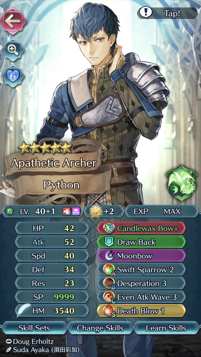 FE Gaiden/Echoes: Shadows of ValentiaA legendary couple, and two merge projects! Alm and Celica are regulars on their respective elemental teams, Rinea is my current main merge project, and Python is a WIP from a cavalry team to another role soon.   #FEH   #FireEmblem30th