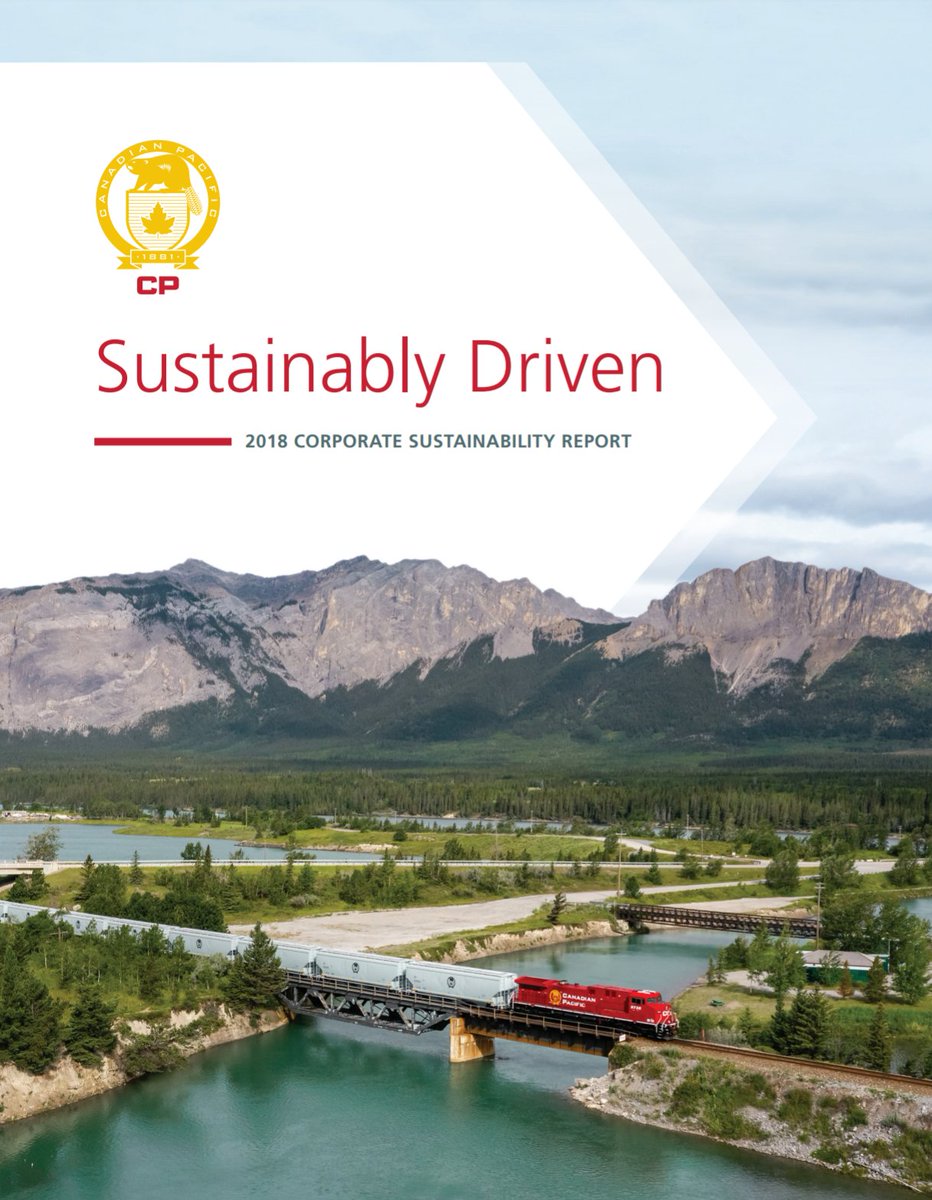Again,  @CanadianPacific-CDP reports at fingertips -Sustainability Metrics report cuts through the fluff -Scope 3 reporting only Business travel: "Not relevant, calculated"-Similar transport mix Basically, a dumber version of  @CNRailway