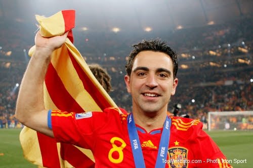 En 2014, Xavi était le seul barcelonais ayant disputé le plus de coupe du monde en carrière à savoir, 2002, 2006, 2010 et 2014 (4). Associé à son palmarès, (1 CDM, 2 Euros), cela fait de lui une des légendes les plus accomplies de l'histoire du football espagnol.