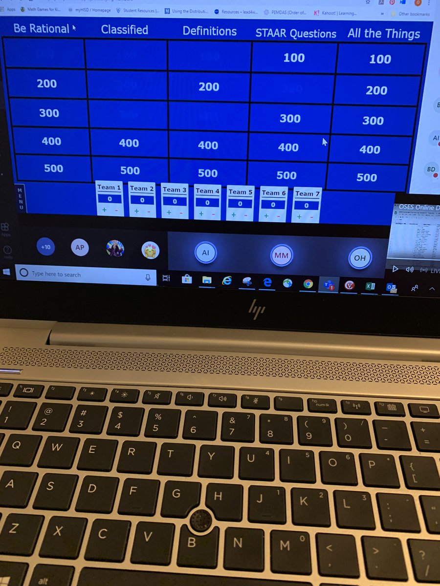 LopezprinciPAL's tweet photo. Shout out to Ms Hamilton’s math intervention class for using a jeopardy game to access prior knowledge @edison_school #edisonHome https://t.co/xyiC1i01a0