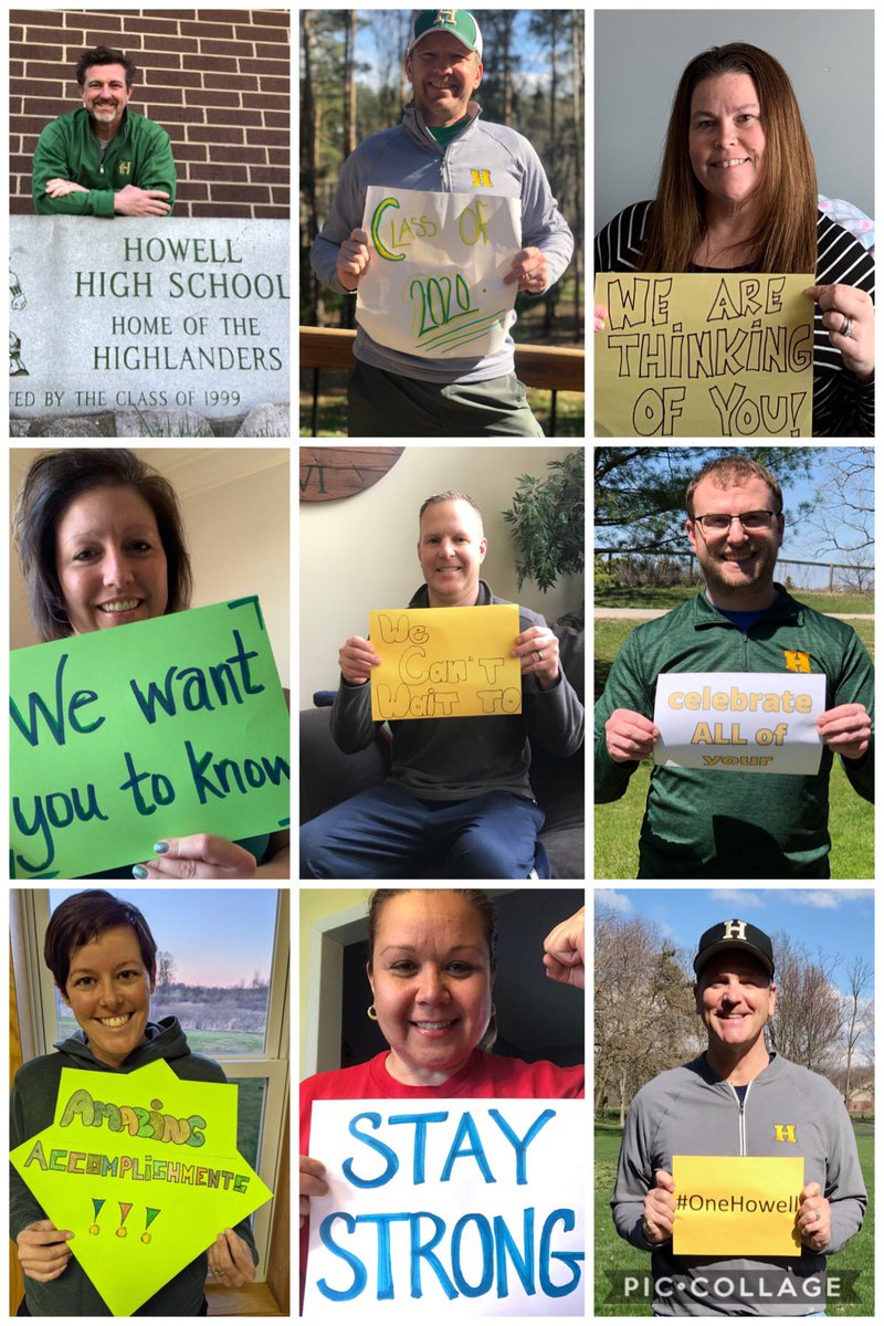 EMacG14's tweet photo. Thinking of our HHS Class of 2020. We are so proud of all of you! @HowellHS2020 @HowellMISchools #OneHowell https://t.co/rUgBNwrgbx