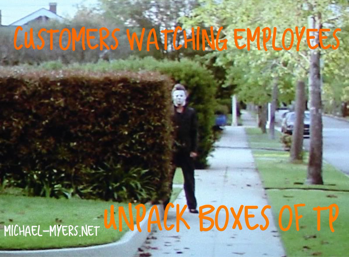 michaelmyersnet's tweet photo. 🧻🔪

#michaelmyers #michaelmyersmonday #halloween #halloweenmovies #haddonfield #slashermovies #horror #horrorfan #horroraddict #michaelmyersmask #scary #coronamemes #toiletpaper #coronavirus #michaelmyersnet https://t.co/nVkmtXtnA7