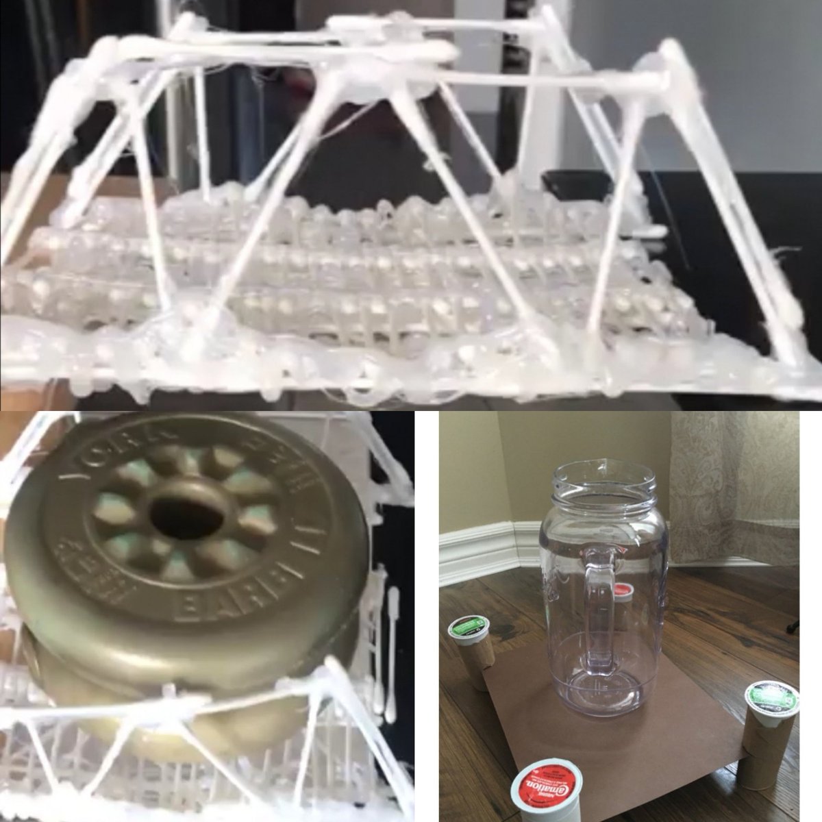 EmilyPodlipski's tweet photo. I'm so proud of my grade 7s studying structures and building bridges at home during week 2 of learning at home! Thank you to all the parents out there for your support! Lots of learning and cooperation happening at home!! #STEMatHome @OLLBulldog @YCDSB https://t.co/wPleVZKgsS