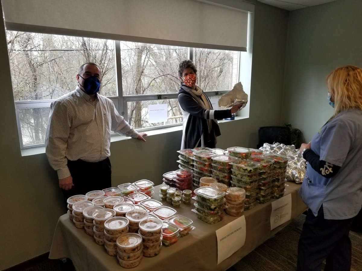 Thank you Tom Kunkel and Meals2Medics for the healthy meals you shared with our staff. We agree with you, it does take a village!
