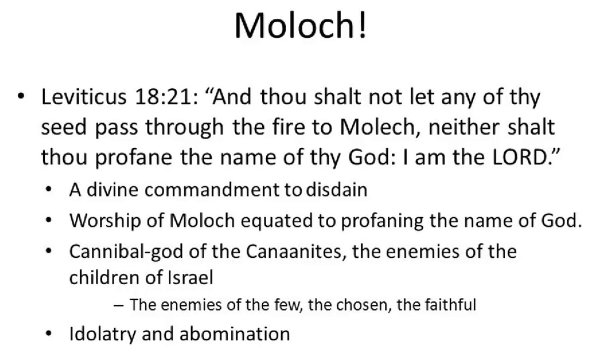 What Does The Word Of God Say About Moloch? Leviticus 18:21