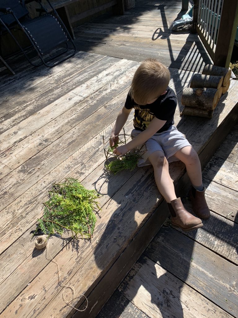 Jendee26's tweet photo. @cwp_clyne today we made a birds nest and learnt it’s a lot harder than it looks 🤣 https://t.co/KYwGnzPuwx
