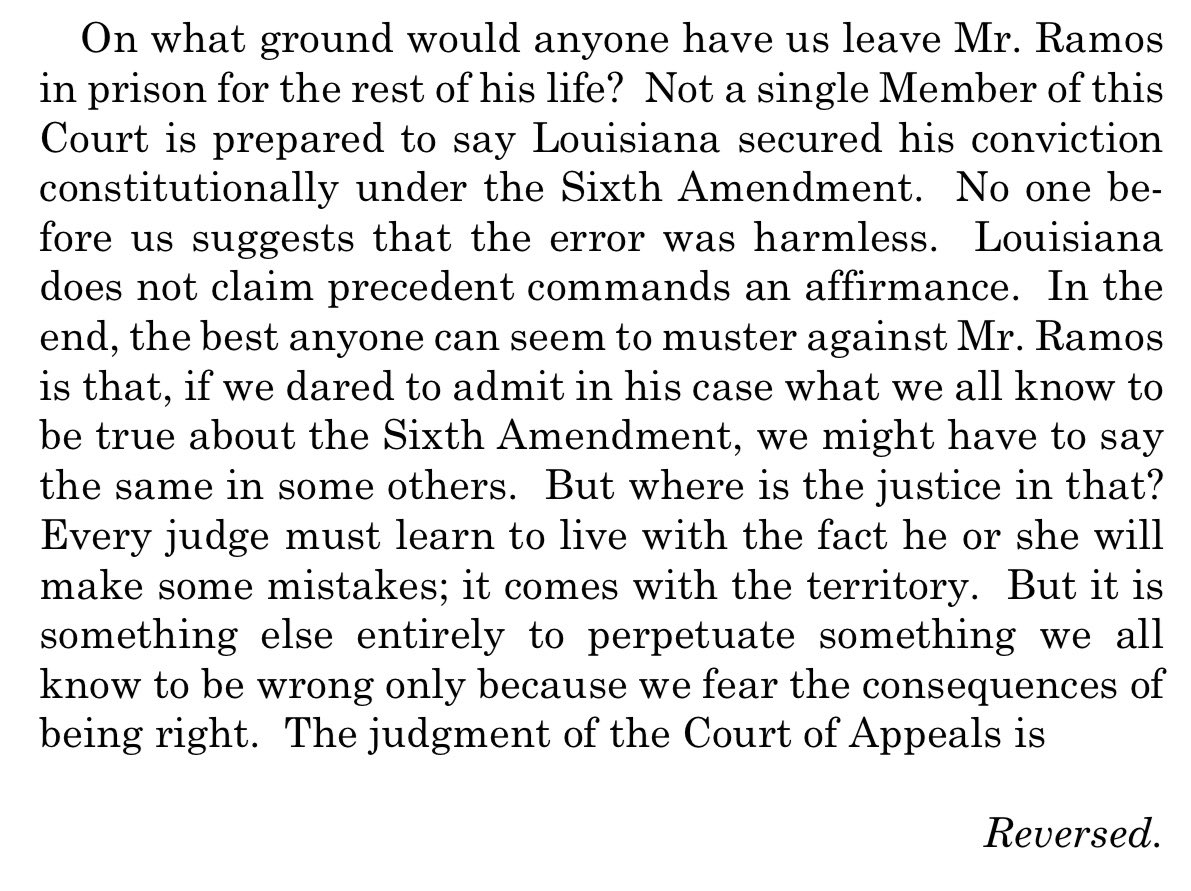 At the end of the majority opinion, Justice Gorsuch summed the case up well. It’s worth reading in full: