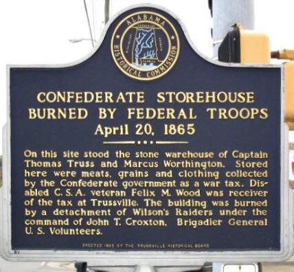 SUVCW's tweet photo. #OTD 1865 #CroxtonsBrigade burns a storehouse in #TrussvilleAL as it snakes along a 20-mile march. During #CroxtonsRaid in #Alabama and #Georgia from Mar. 30-May 1, 1865, the “Lost Brigade” marches 653 miles &amp; swims across 4 rivers.  #SUVCW 🇺🇸🇺🇸 @CivilWarOTD #twitterstorians https://t.co/3ZRvWGtaDP