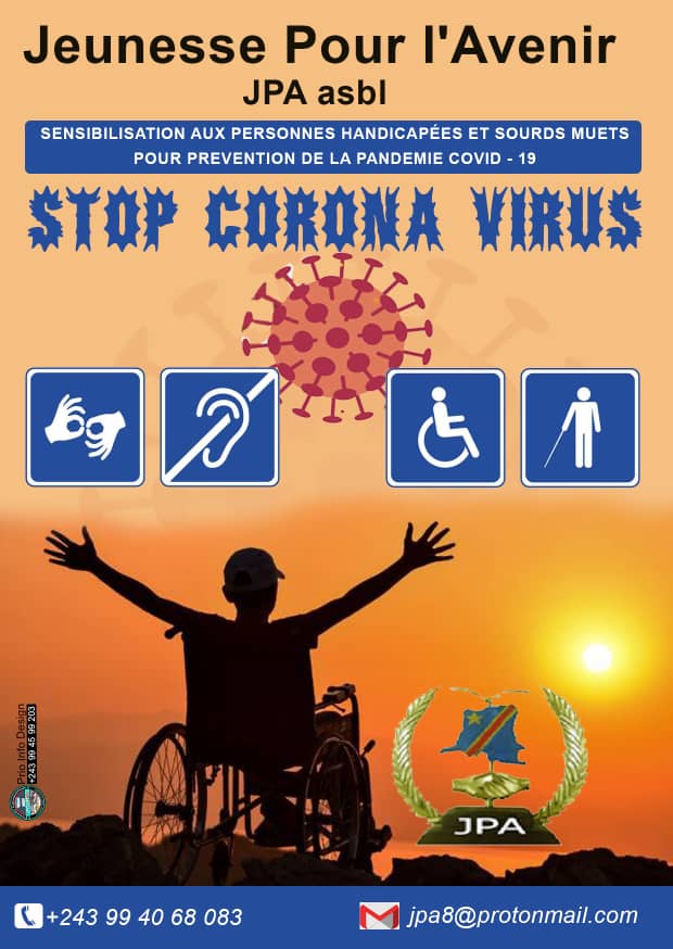 LucZihalirwa's tweet photo. Les #personnes_à_mobilité_réduite, les #Sourds et #Muets ont tous leurs droits et doivent être informés des contours du #Covid19. Soutenons-les. @wembi_steve, @CongoHandicap, @mualaba_paul, https://t.co/x3qU5ocLDD