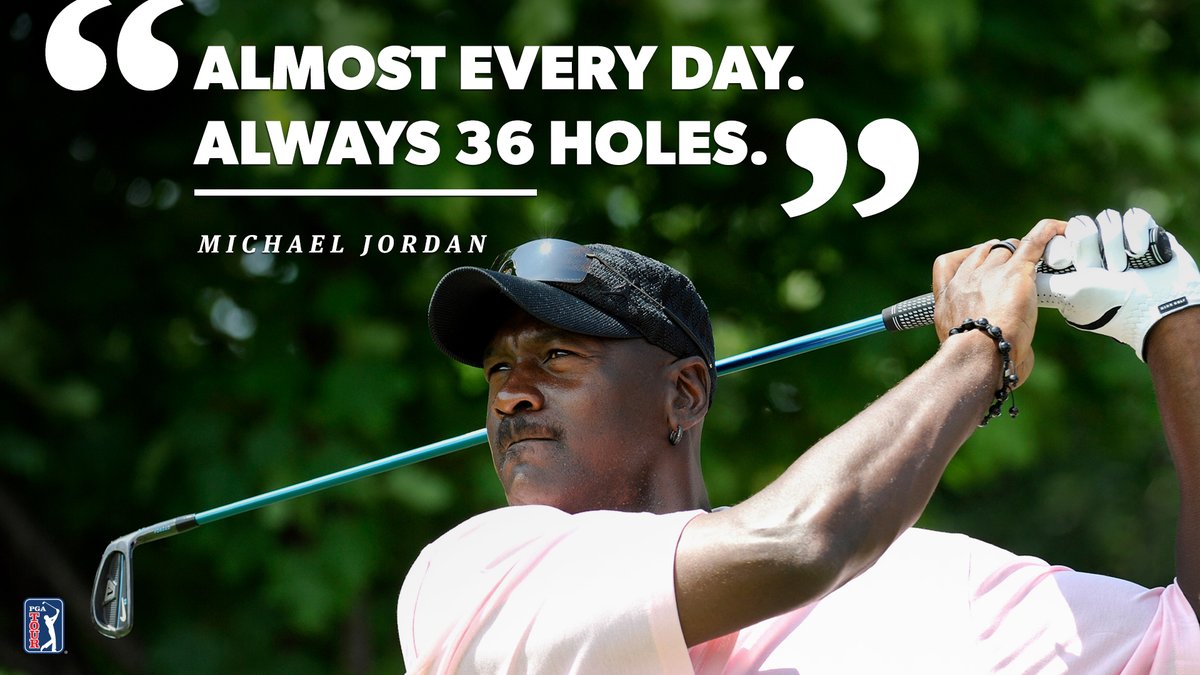 How often does Michael Jordan tee it up?