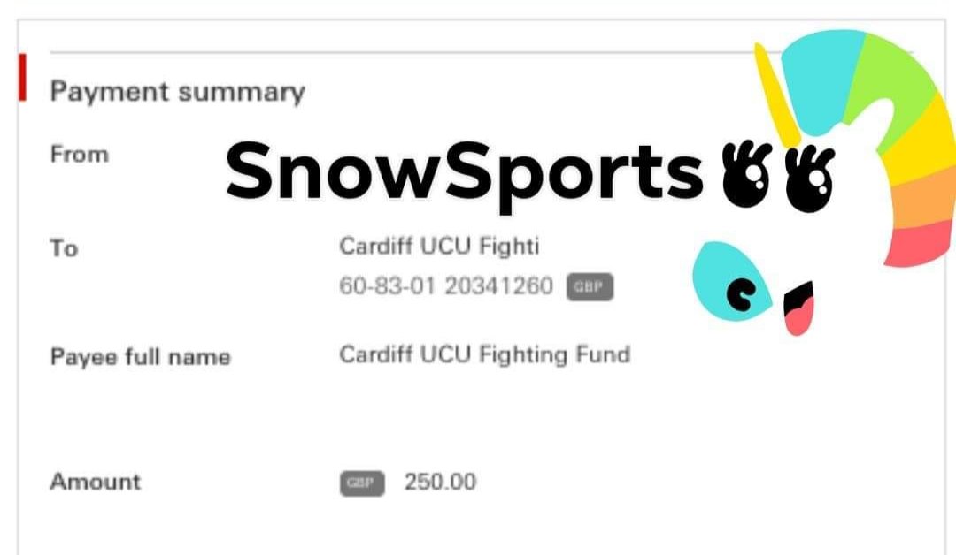 Better late than never! Proud to say we raised £250 in #StudentSolidarity for the gig! @Dr_Robin_Smith <a href="/CardiffUCU/">Cardiff UCU✊🌱</a> <a href="/cardiffstrike/">*temporarily* COVID Info for Cardiff Students</a> <a href="/TinyRebelCdff/">Tiny Rebel Bar Cardiff</a> #UCUstrikesback 👊 Sending out the Snow Love ❄❄❄