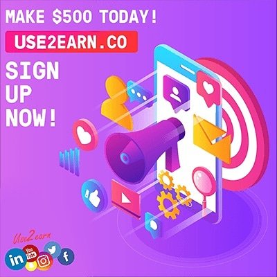 soccer2's tweet photo. I'm inviting you to join Use 2 Earn, a site that lets you earn money with social media. I just earned $5,501.00 and you can too! Sign up today for a $25 bonus! https://t.co/6gOdpHuUQm https://t.co/ZtgUR5R6K1