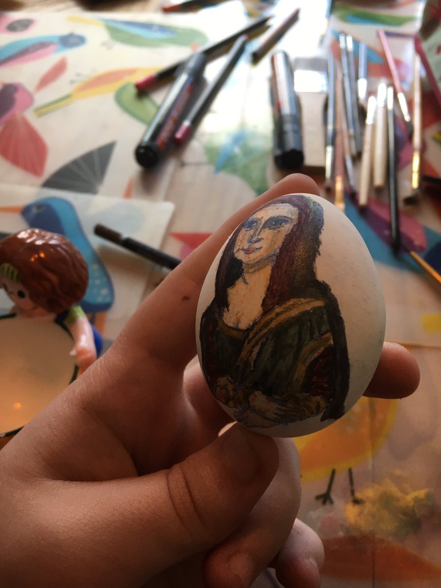 maelynn05729448's tweet image. Soo im normally not really active on Twitter but I’ll try my best to now post as much drawings I can and keep u guys updated! So here’s some pictures I made from my Easter egg...I painted the monalisa on it..#art