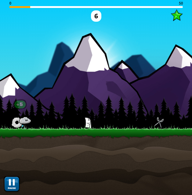 CurtissPatrick's tweet photo. I've been working on a #mobilegame with my son for the last 3 years called Rock, Paper, Cherry Bomb. Let me know if you like it, think it's too difficult, have suggestions on how to get 3 years of your life back, etc. #html5 https://t.co/oWwoF99GuY https://t.co/RX1lsfyN98