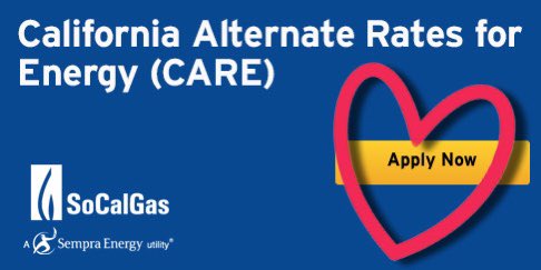 If you’re recently unemployed, you may now qualify to save 20% on your natural gas bill through SoCalGas’ CARE program. Easily apply at socalgas.com/care #partnershippost