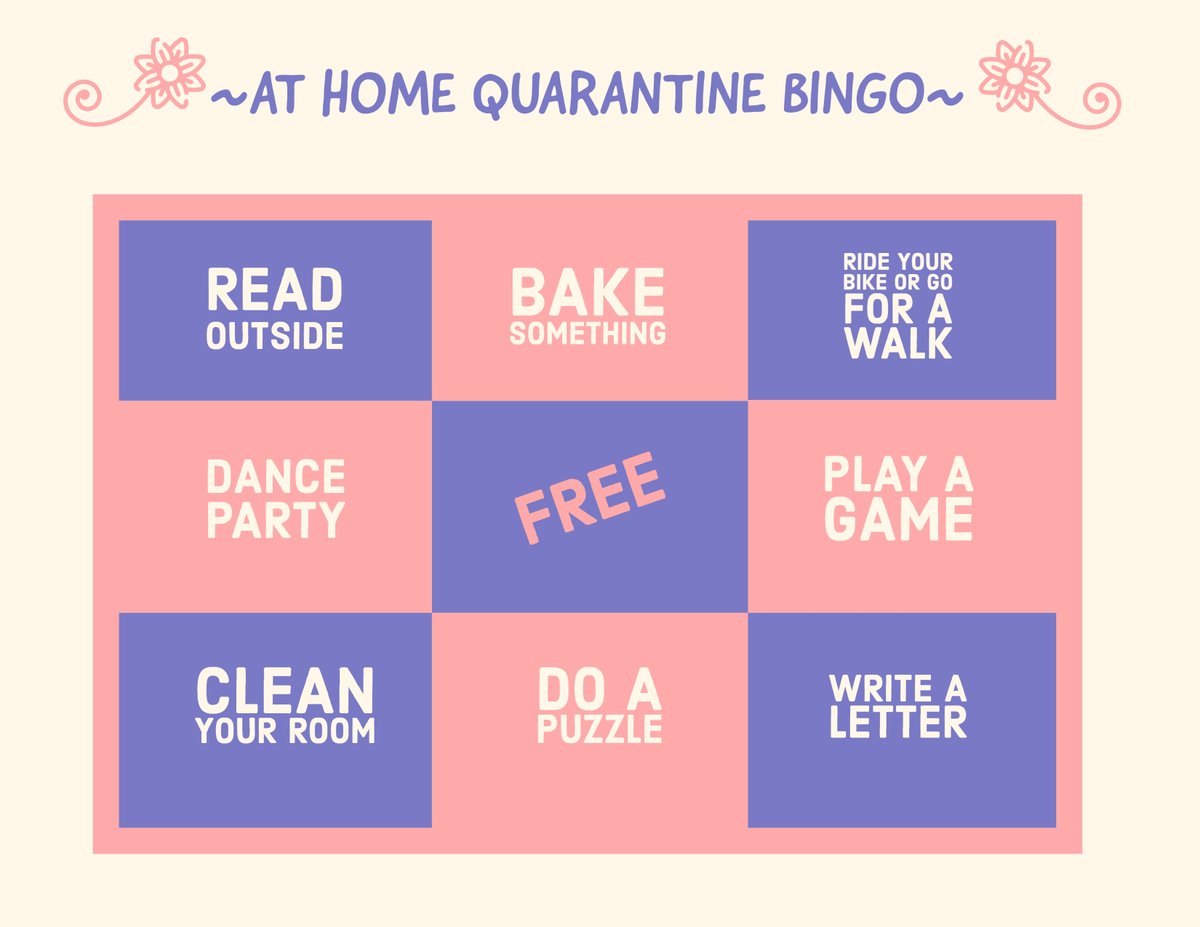 twatson_gpe's tweet photo. At Home Bingo Challenge. Let me know which activity was your favorite! #Fre1Tech https://t.co/keWDLjBSXW