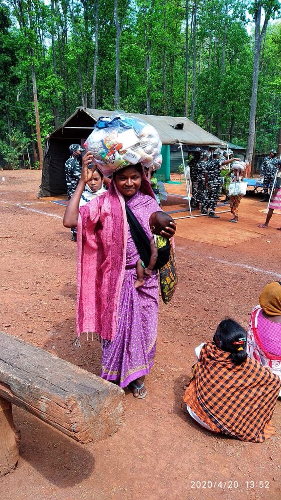 “If you see someone without a smile, give them one of yours.”                       197 Bn #@crpfindia sharing smiles with fellow citizens deep inside Saranda Forest in Thalkobad area, PS Kiriburu, West Singhbhum, Jharkhand.
# We will stand together and fight together.