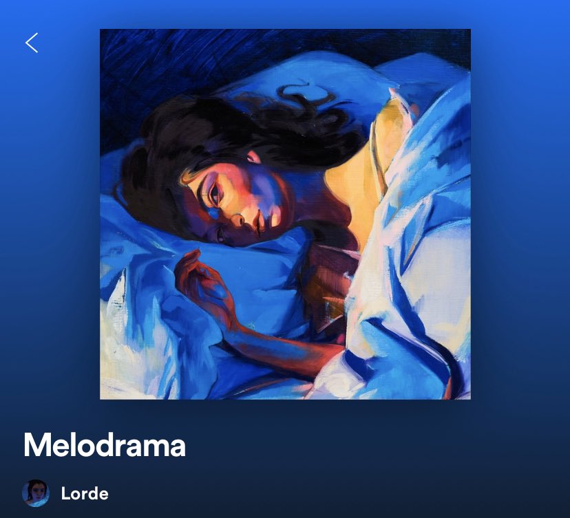amberhaid's tweet photo. melodrama by lorde https://t.co/k9iGyVMXOt