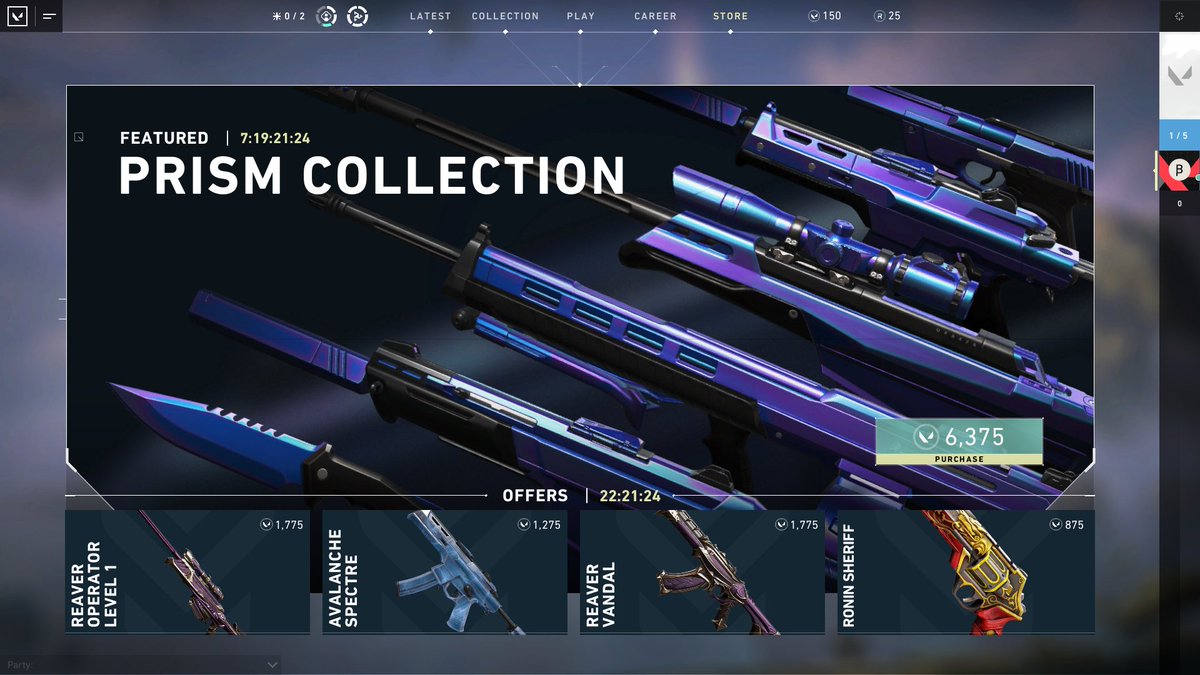 Store_Valorant's tweet photo. April 20 valorant item shop https://t.co/pZibPdAXwR