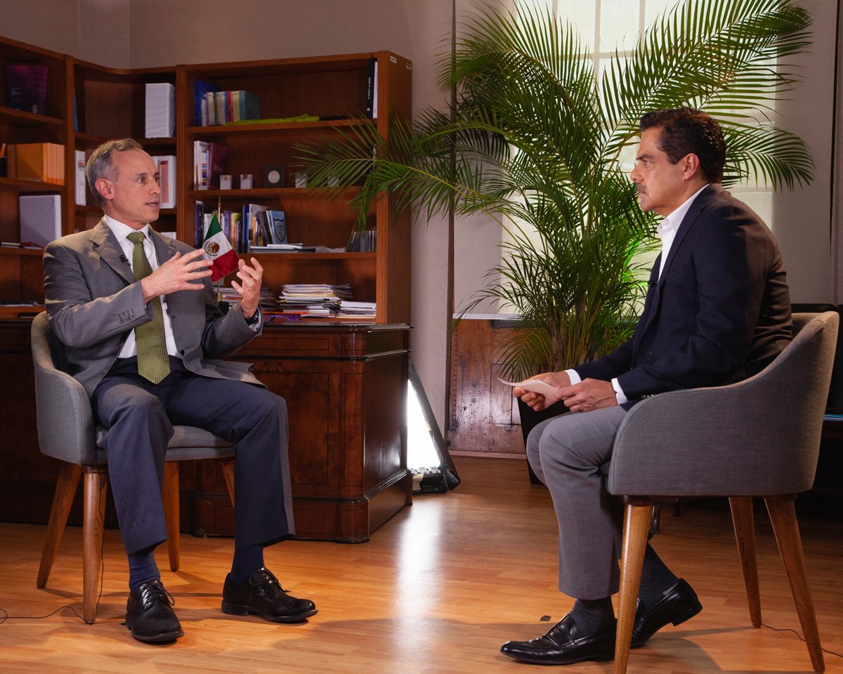 HLGatell's tweet image. Platiqué con @Javier_Alatorre sobre la extensión de la Jornada Nacional de Sana Distancia como medida principal para evitar contagios de #COVID19. Nos vemos esta noche en Hechos.